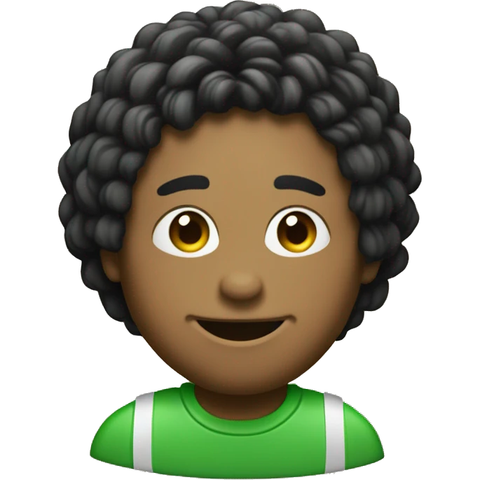 Crea un emoji que sea un círculo verde con tres rayas negras, las rayas estilo como las del wifi emoji
