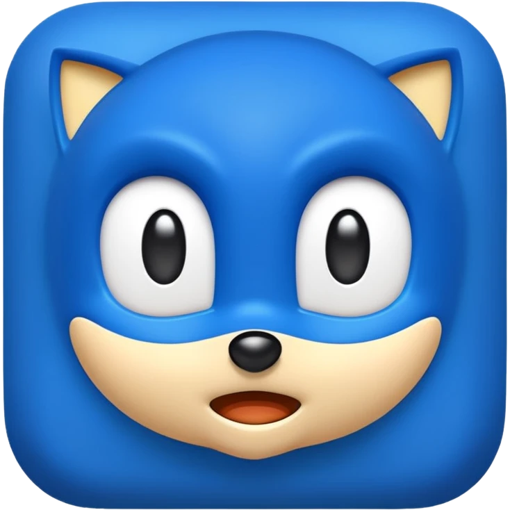 blue square sonic emoji