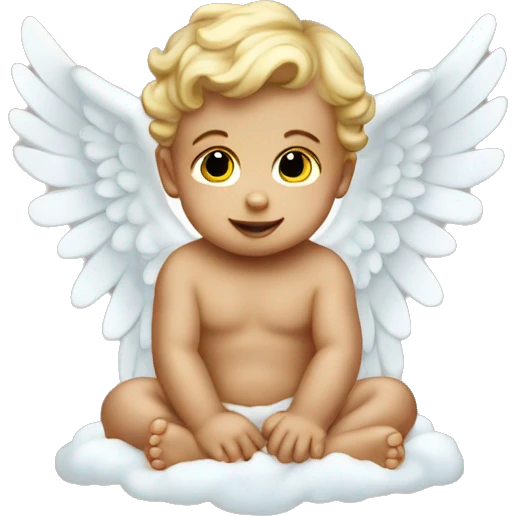 baby cherub angel emoji