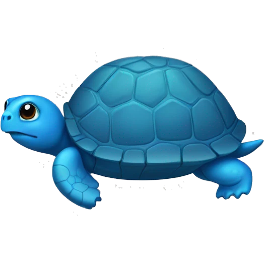 Blue turtle emoji