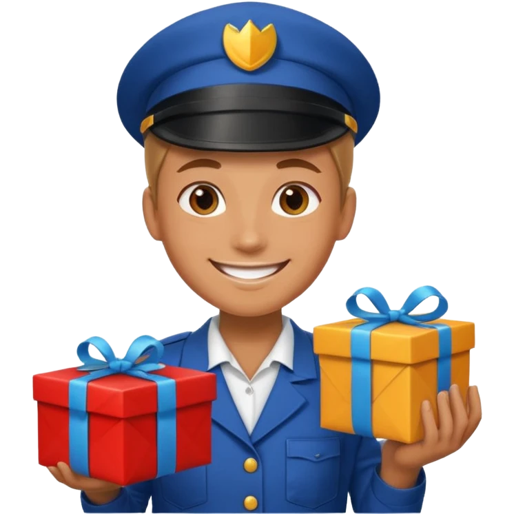 offer gift with an  worker emoji
