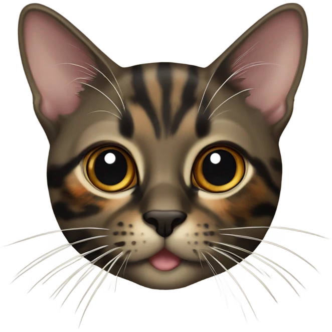 oriental tortoiseshell colored cat emoji