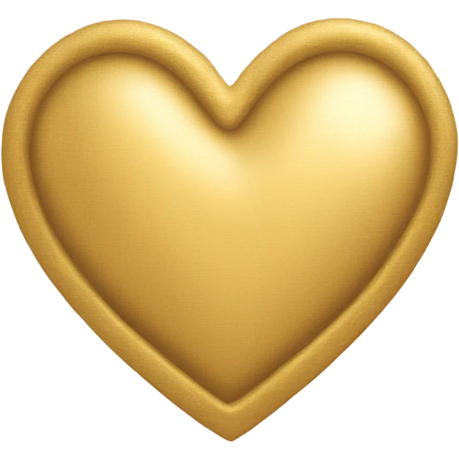 Gold heart emoji