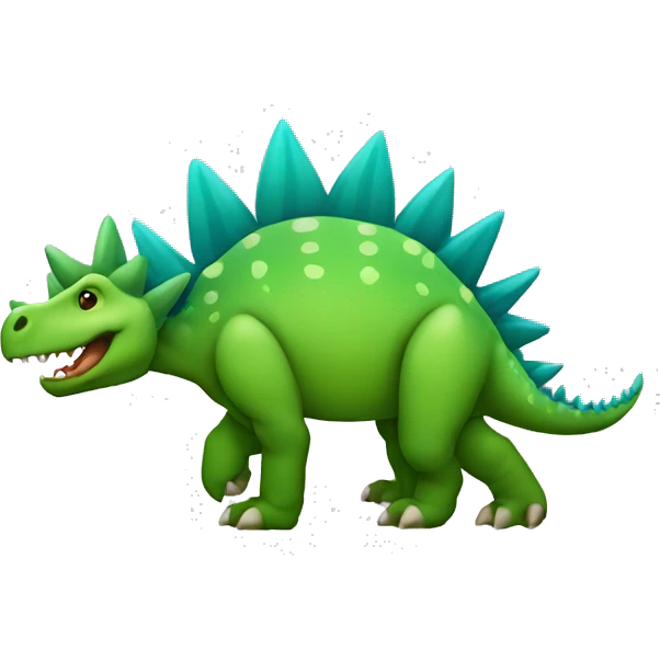 stegosaurus ios style emoji emoji