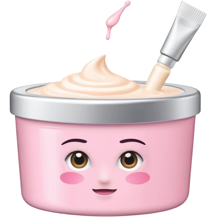 Light pink small Clinique tub with eye cream emoji