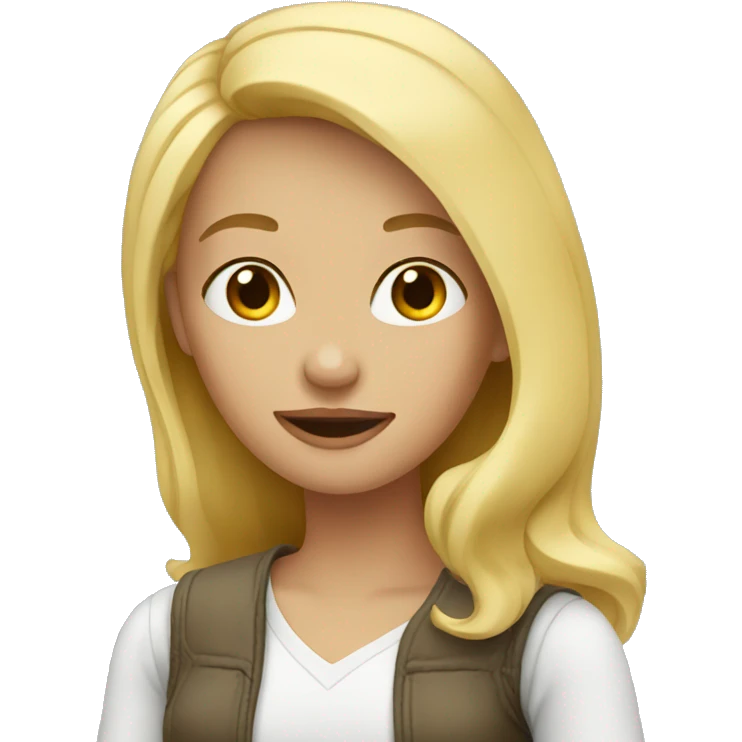 The blonde girl emoji