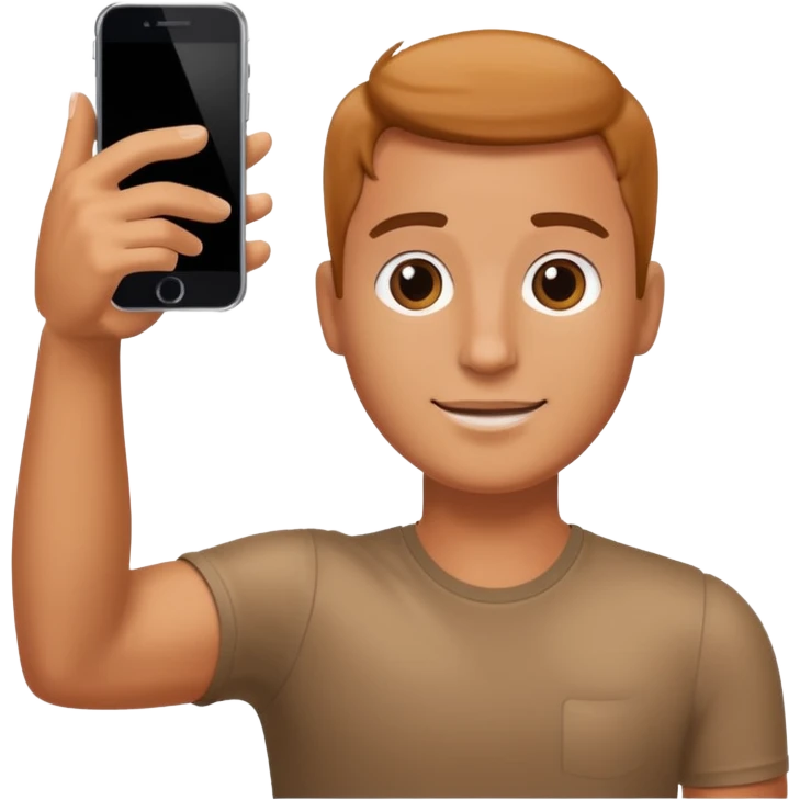 just an arm holding a phone like a selfie emoji
