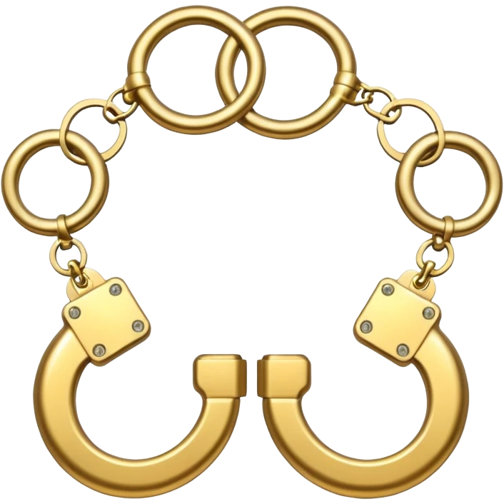Golden hamd cuffs emoji