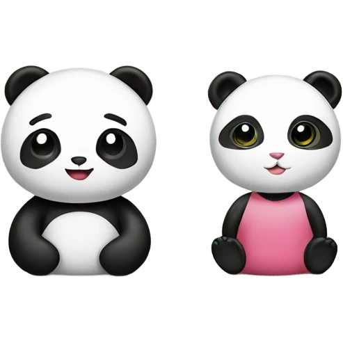 Hello kity and panda emoji
