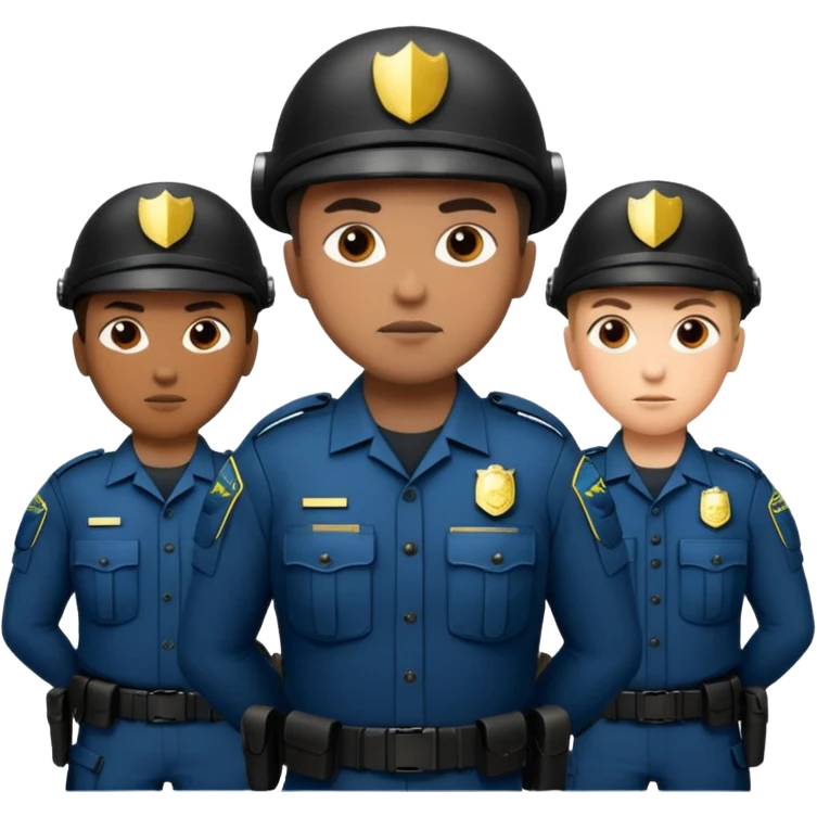 Grupo de fuerzas especiales de la policía emoji