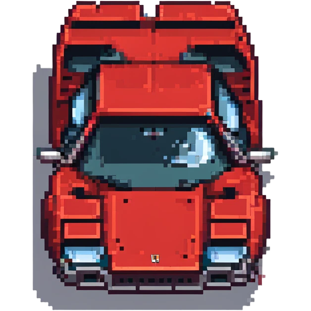 красная Lamborghini Countach, no background emoji