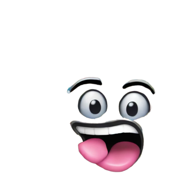 Winky, face, colorful, sparkly, trippy, fun, playful, flirty tongue out emoji