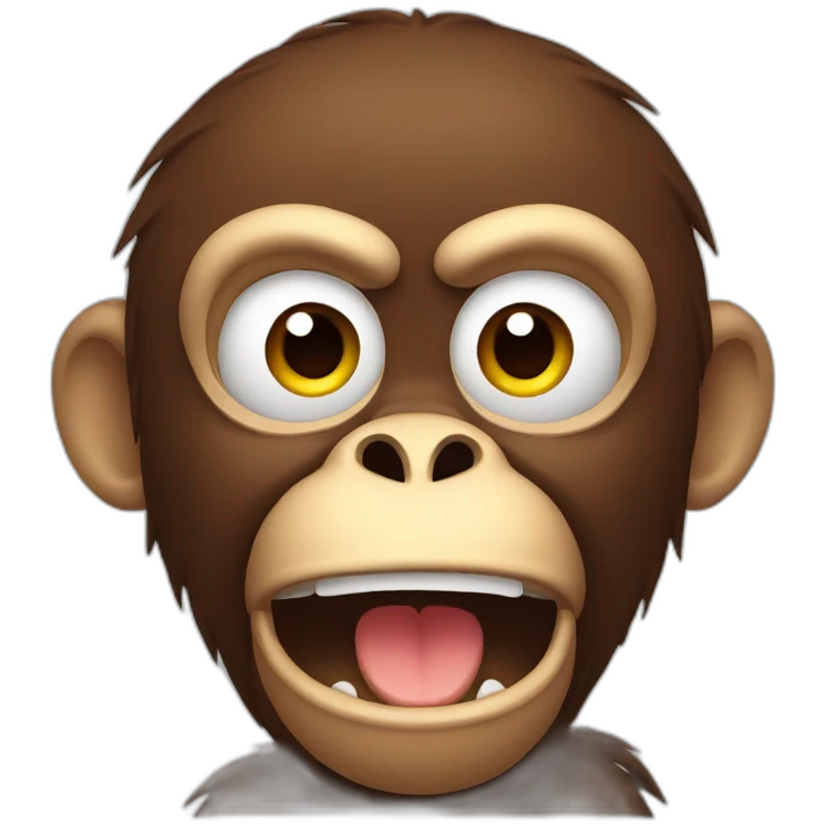scared monkey emoji