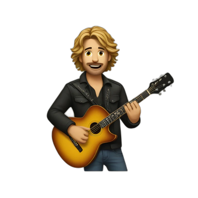 Guitarrista folclore emoji