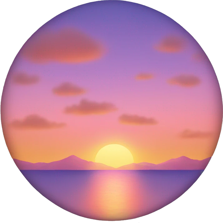 Pretty sunset emoji