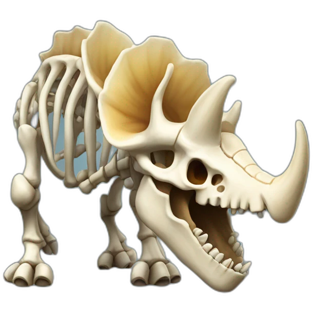 triceratops skeleton emoji