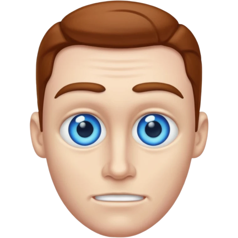 knucklehead with blue eyes emoji