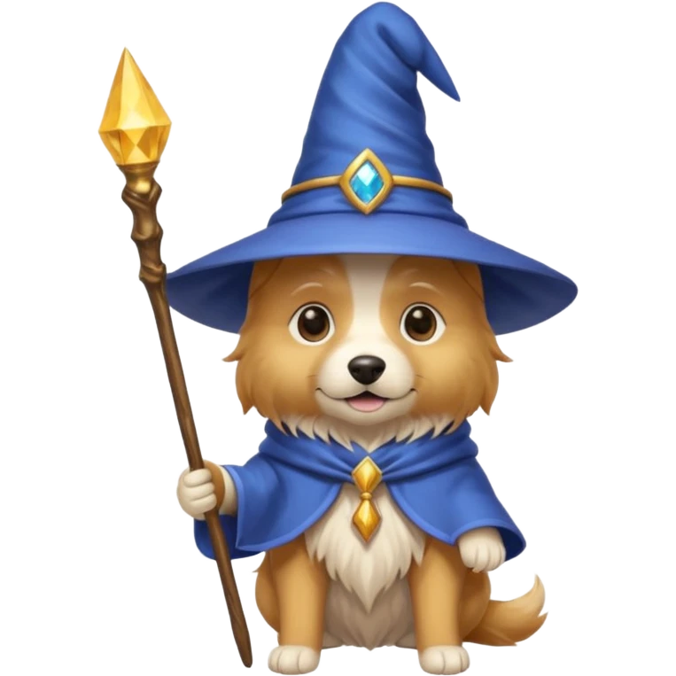 Wizard dog emoji