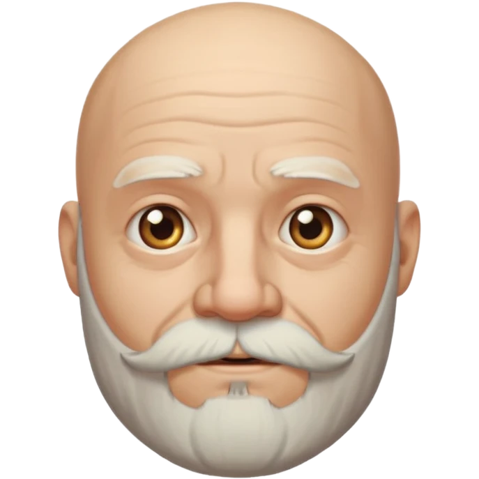 bearded old bald man bust emoji