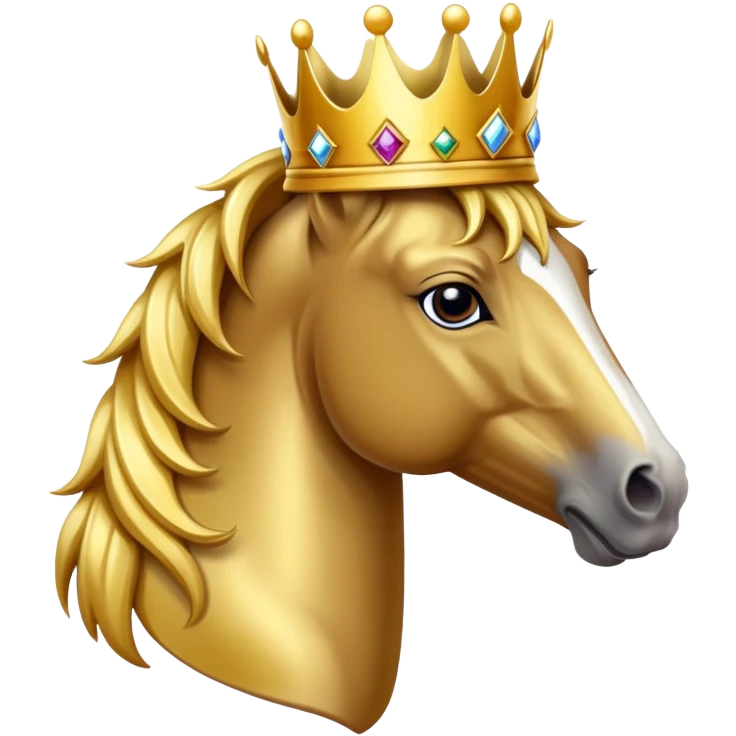 horse with a crown emoji