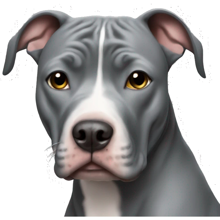 Grey pitbull emoji