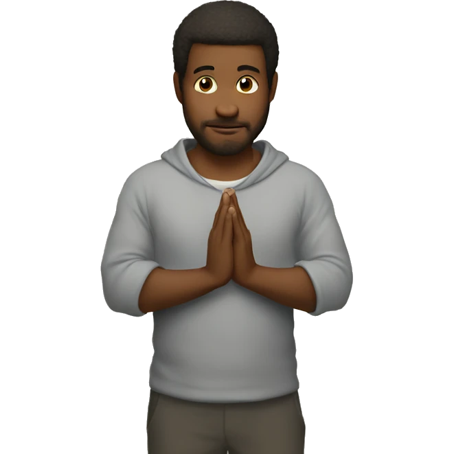 Pray funny emoji