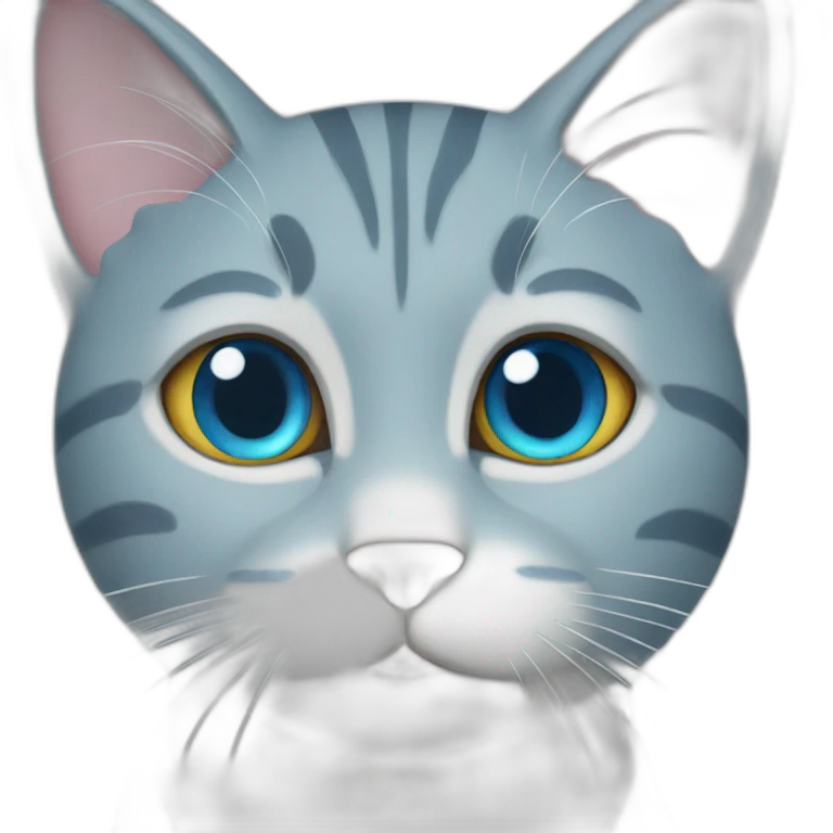 Blue cat emoji