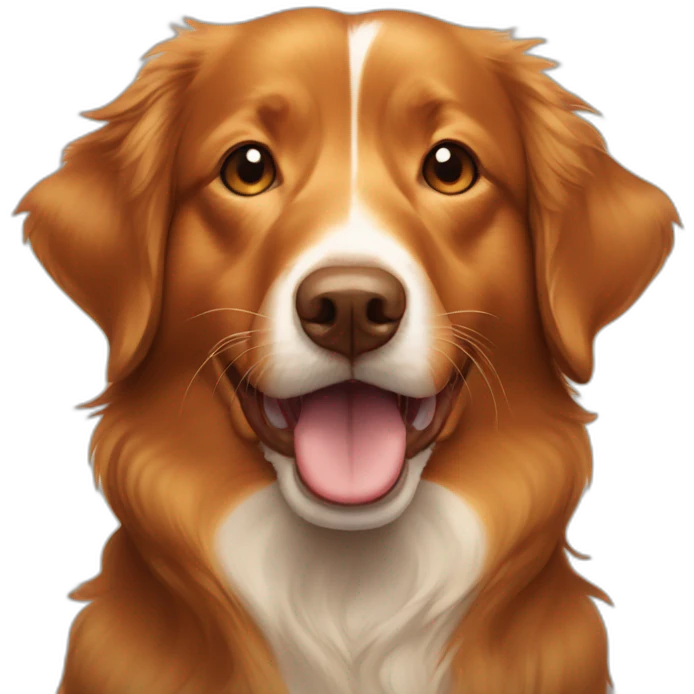 crying nova scotia duck tolling retriever emoji