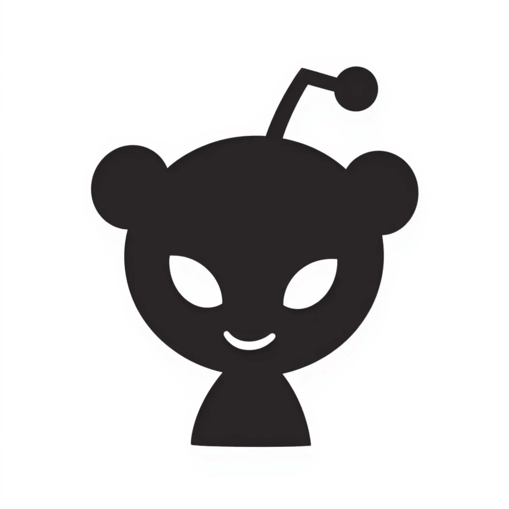 reddit icon in doodle style, with a modern and sleek design emoji