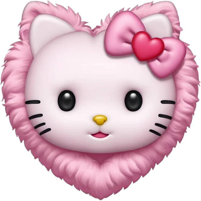 hello kitty heart emoji