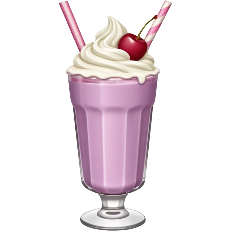 Retro mauve milkshake emoji