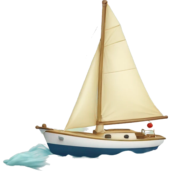 sailboat sailing in butter emoji