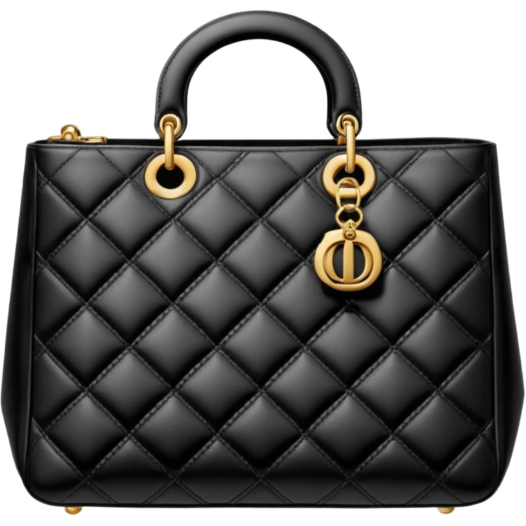 black dior bag emoji