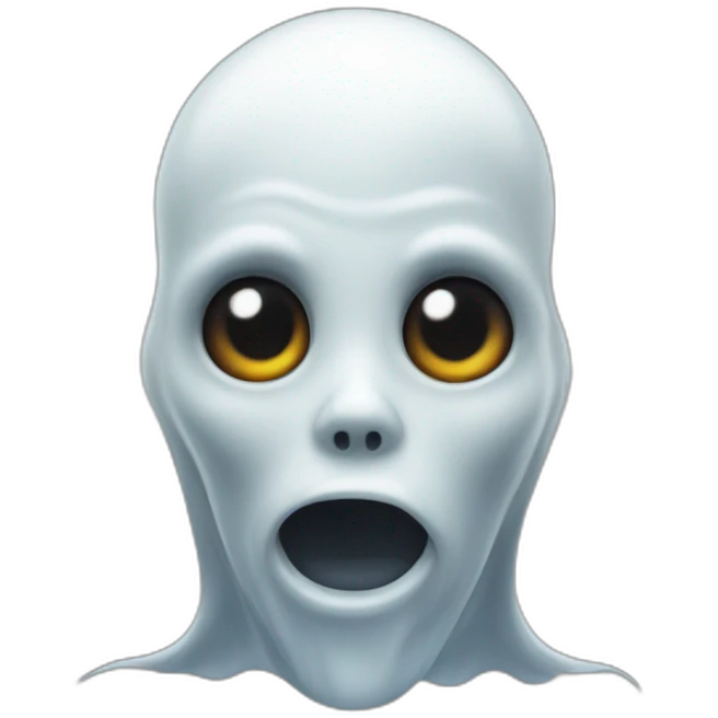 hyper realistic ghost emoji