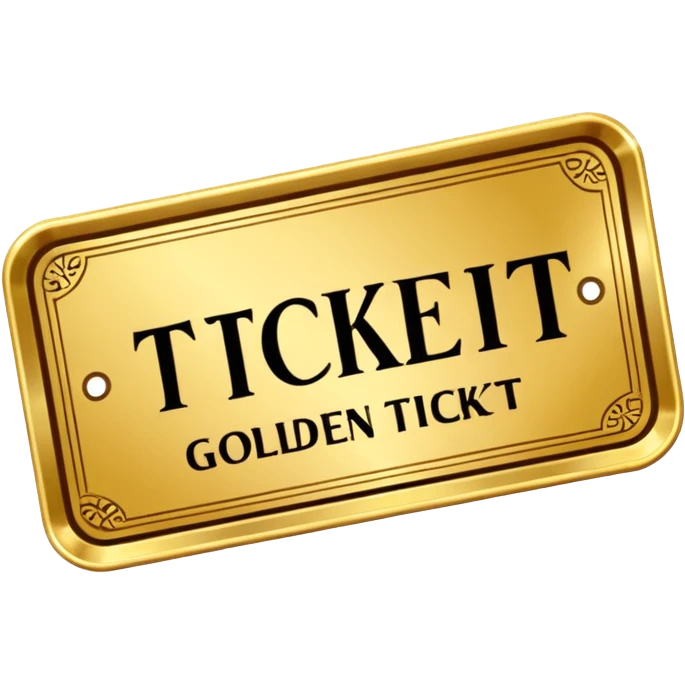 golden ticket kt logo  emoji