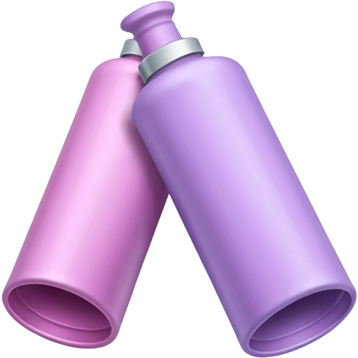 tubes of pastel hair dye in pink and lilac emoji