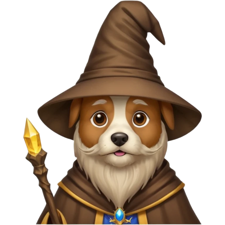 Dog wizard emoji