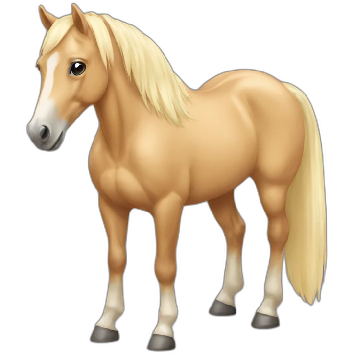 Palomino horse emoji