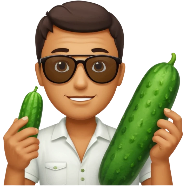 Férfi és uborka emoji