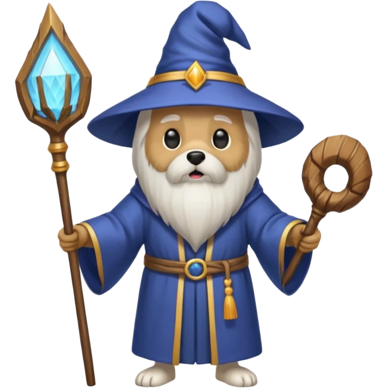 Dog wizard emoji