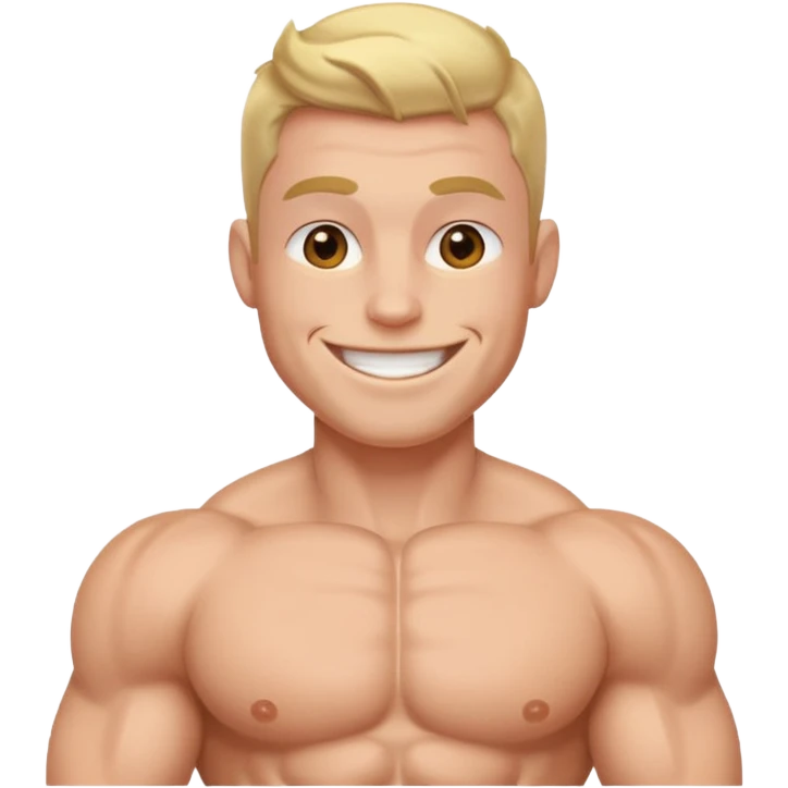 happy muscle emoji