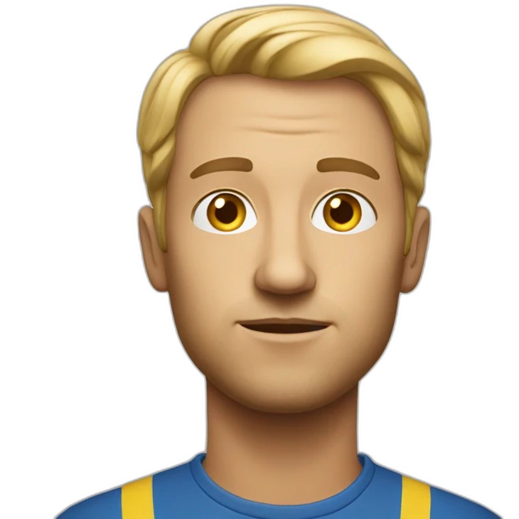 a swedish man looking to the side emoji