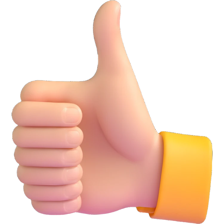 thumbs up hand emoji