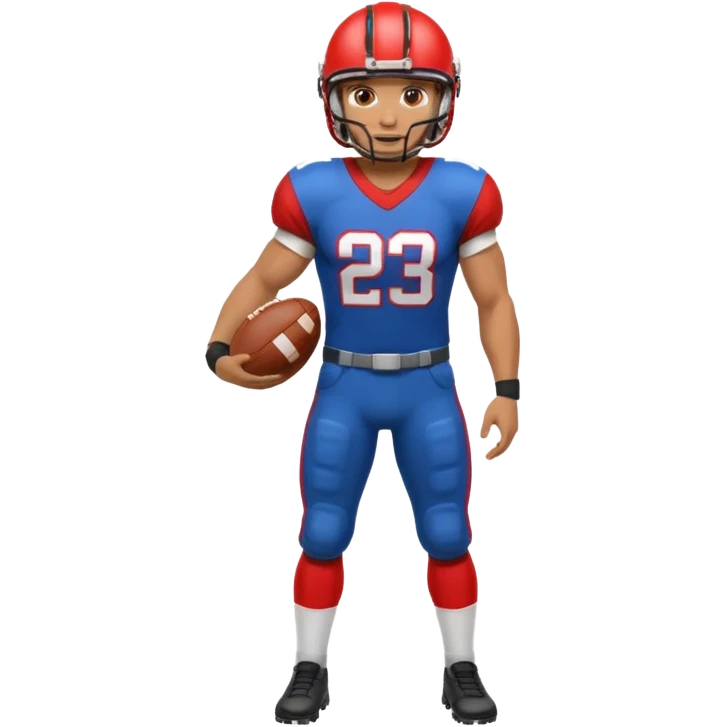 High resolution full body of a football player emoji