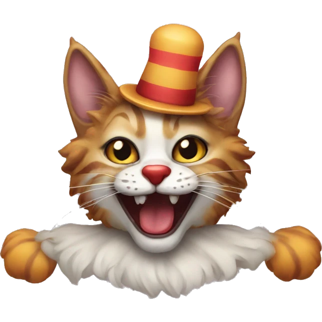 clown cat emoji