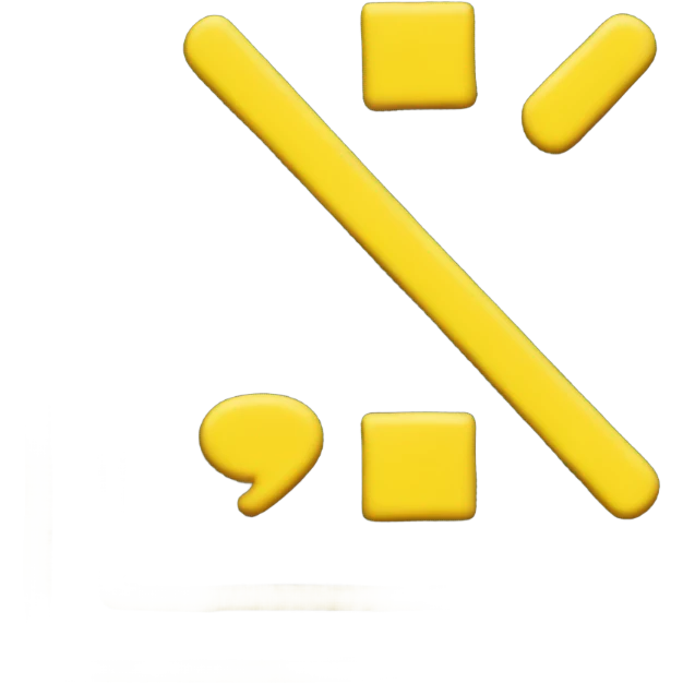 yellow  equal sign emoji