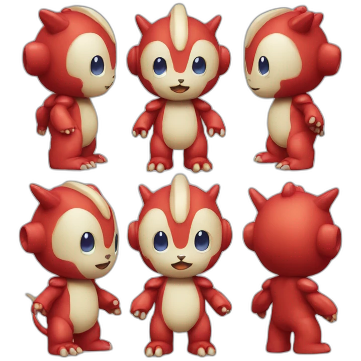 red baby Digimon creature emoji