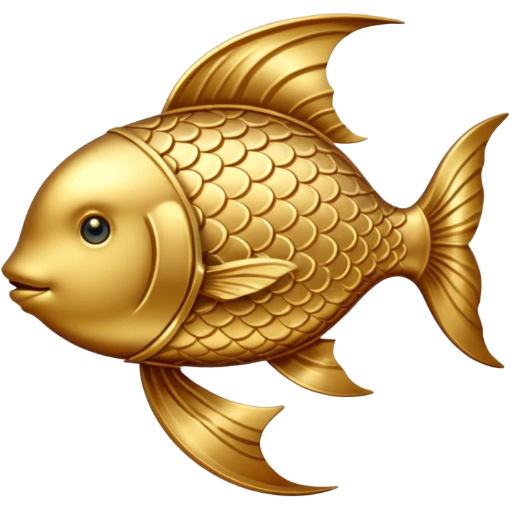 Gold Pisces symbol H emoji