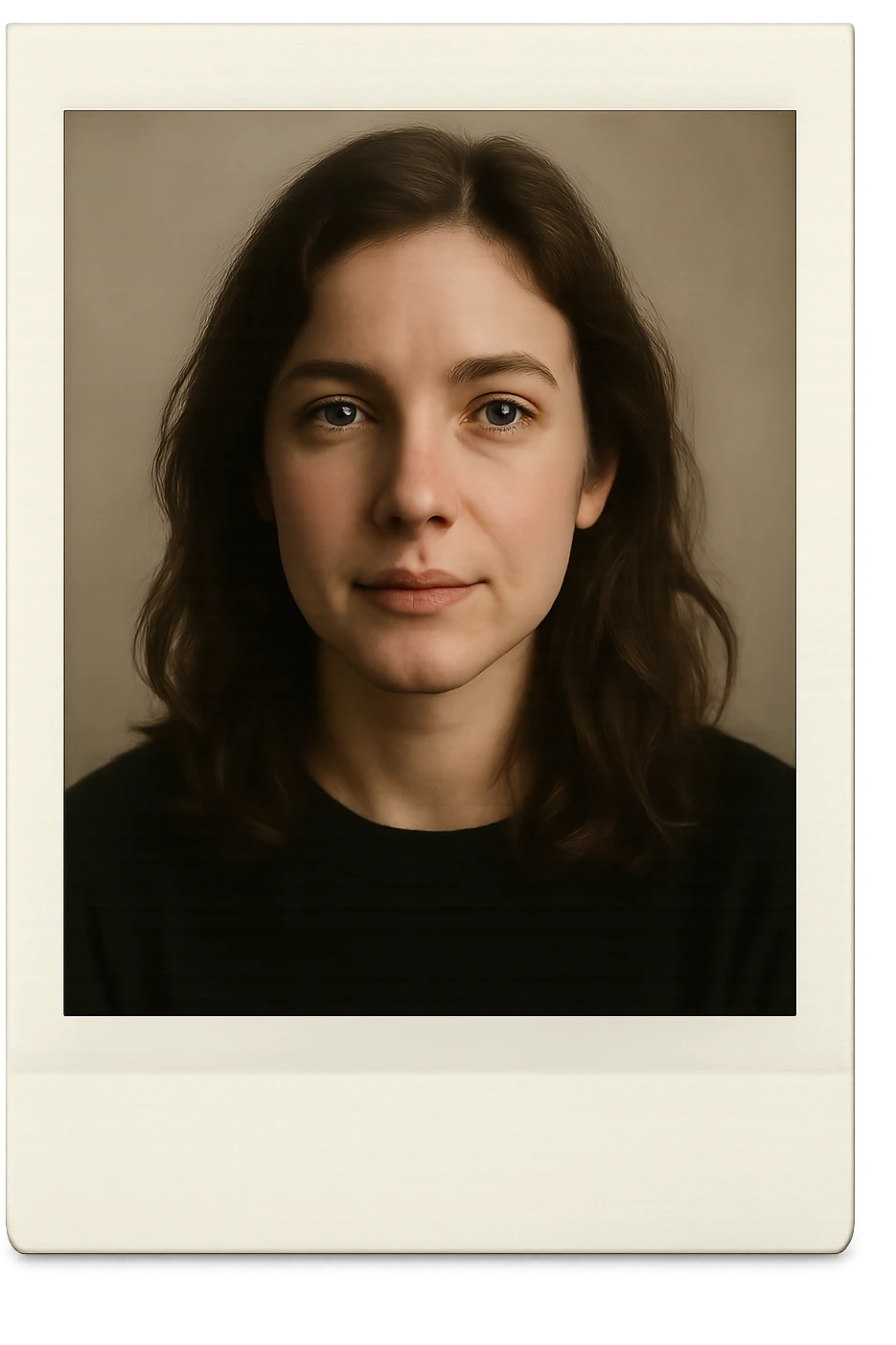 foto polaroid di una donna emoji