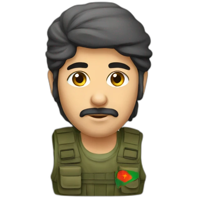 Free syria Kurdistan emoji